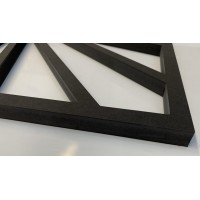 Nástenné hodiny Loft Square z226-1-2-x, 80 cm čierna